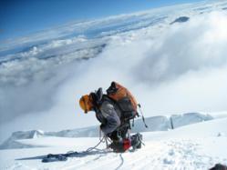 On the Way to the Summit of Cotopaxi